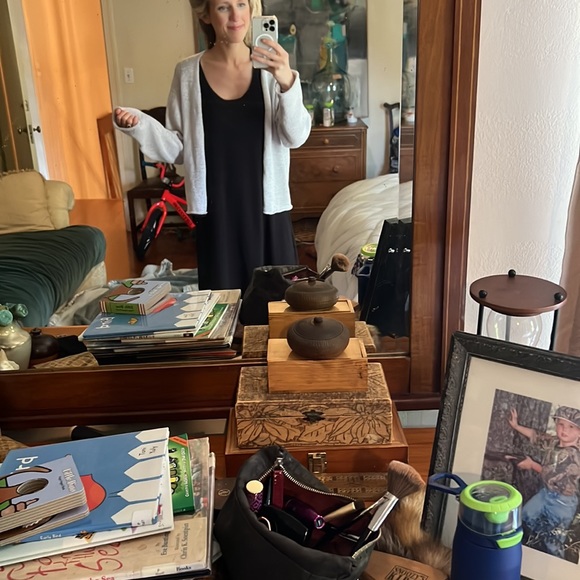 Pale lilac Eileen Fisher cardigan - Picture 4 of 5